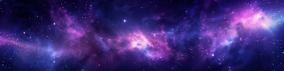 Obraz premium Delve deep into the enchanting beauty of a mystical galaxy that is bursting with vibrant colors, mesmerizing starry wonders, and the ethereal magic that dances across the expansive night sky