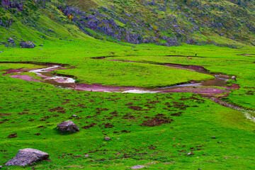 Beautiful Aguas Tuertas Valley in the province of Huesca.