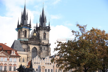 Fototapeta premium tyn church, cathedral, praga, praha, prague, czech republic
