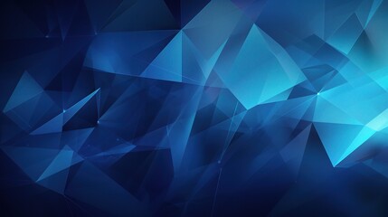 Obraz premium Abstract Blue Geometric Background Design