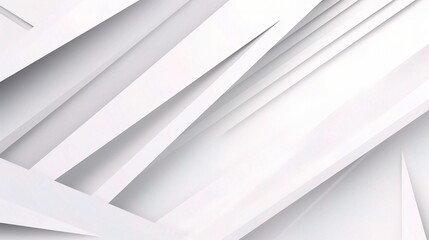 Fototapeta premium Abstract White Geometric Background with Sharp Angles