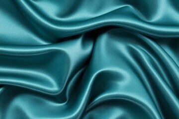 Fototapeta premium Textured close-up of dark teal velvet fabric with rich color and luxurious softness