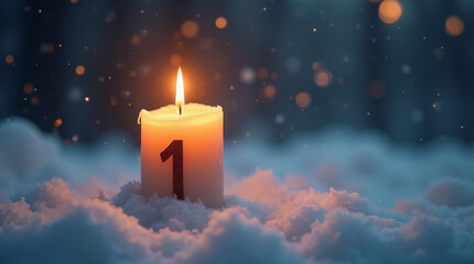 1. Advent Candle Xmas 