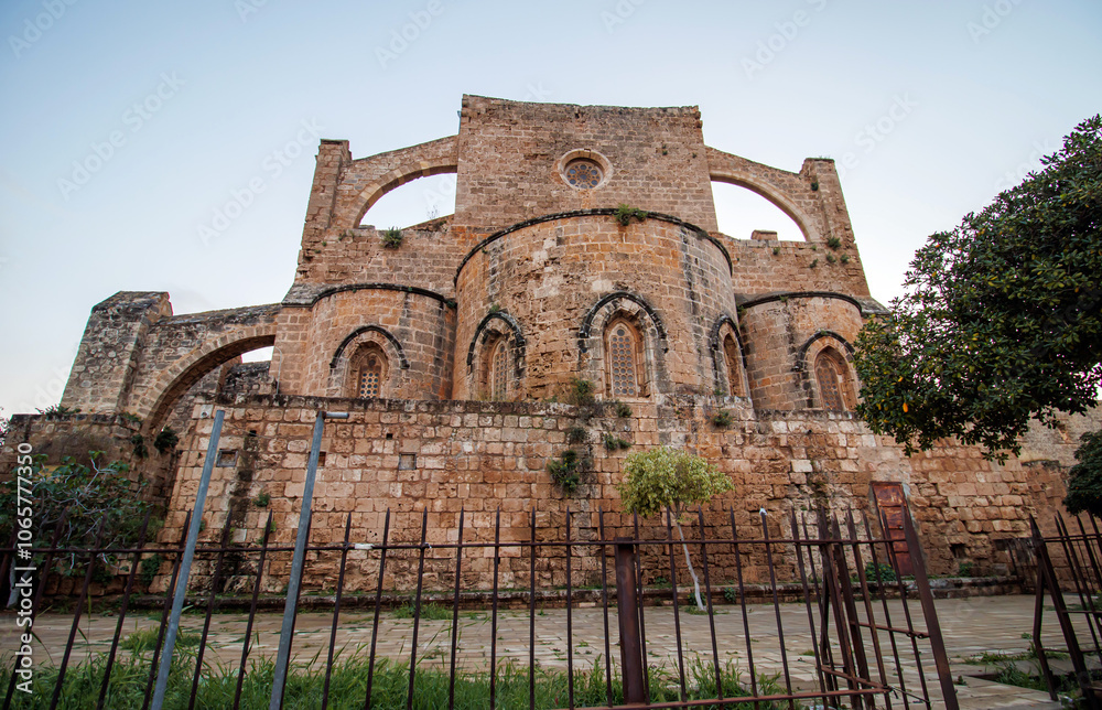 Wall mural St. Peter and St. Paul medieval Church Famagusta (magosa) cyprus	