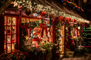 Fototapeta premium Christmas store decoration. 