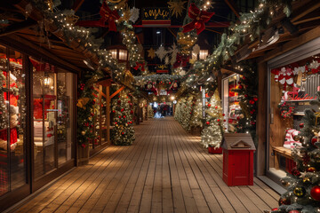 Fototapeta premium Christmas store decoration. 