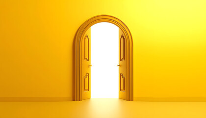 Fototapeta premium Open door, magic isolated with white highlights, png