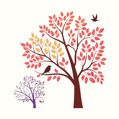 Obraz premium Createtive Collection of Tree logo Vector Deaign