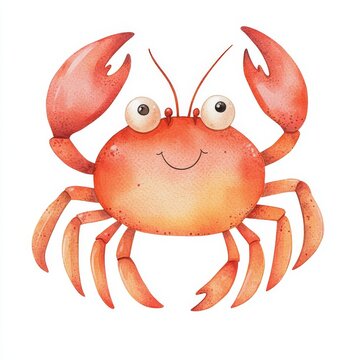 recommend clip art: This adorable baby lobster watercolor clipart is perfect for nursery decoration.