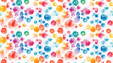 Vibrant abstract tie dye pattern featuring colorful round spots on a crisp white backdrop ideal for textile design and creative projects