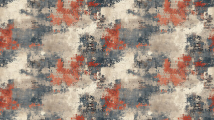 Obraz premium Seamless textile print design featuring a grunge and distressed texture of carpets and rugs ideal for home decor and interior design applications