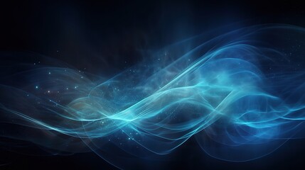 Abstract Blue Wave Light Background