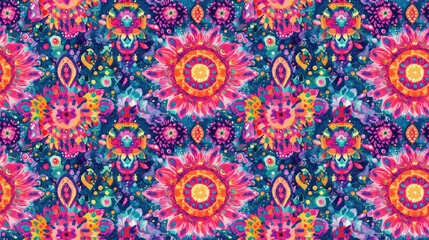 Wildflower cotton flower seamless pattern in watercolor style perfect for backgrounds and textile design