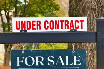 Home under contract sign