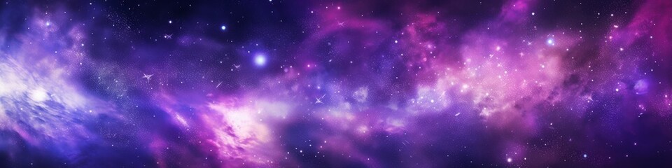 Fototapeta premium Experience the breathtaking beauty of a starry night sky filled with vibrant colors, glittering stars, and celestial wonders that captivate the soul and inspire a deep sense of awe