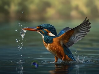 Kingfisher generated by artificial intelligence :(
