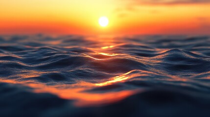 Obraz premium Motion blurred background of sunset on the sea