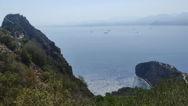Scenic view from Yemma Gouraya in Bejaia, Algeria