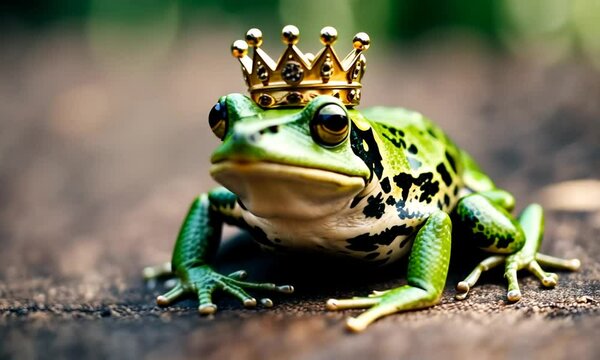 Frog with a crown.
