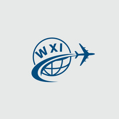 World Travel Agency Logo With Letter WXI