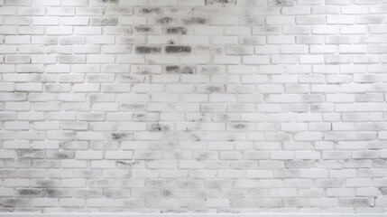 Fototapeta premium White Brick Wall with Subtle Texture and Patterns
