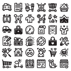 finance icons set