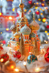 Orthodox Christmas background with magical atmosphere