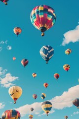Obraz premium Hot Air Balloons Flying