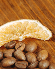 coffee beans on a spoon