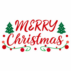 Merry Christmas vector typography, some element ,ornaments and  Christmas tree 