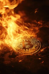 Bitcoin burning in darkness