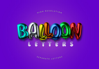Balloon Letters Alphabet A-Z