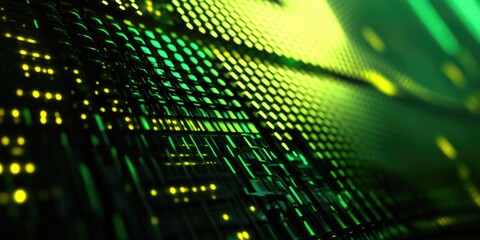 Fototapeta premium Close up of green and yellow wall