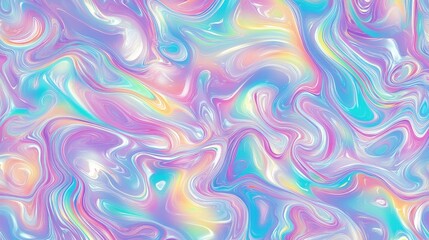Obraz premium Colorful abstract swirls of pastel hues create a dreamy textured background, perfect for various design projects