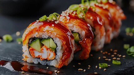 dragon roll sushi