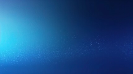 Naklejka premium Abstract Blue Gradient Background: A serene and ethereal blue gradient background with subtle, sparkling particles, perfect for creating a tranquil and calming atmosphere.