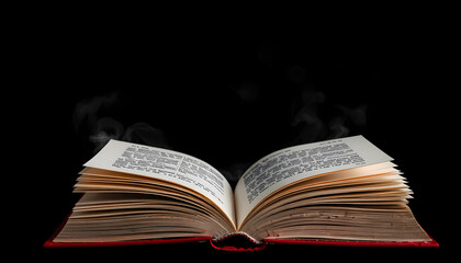 Fototapeta premium Reading magic book isolated with white highlights, png