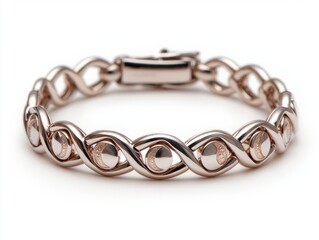 Obraz premium Elegant rose gold bracelet with intricate design