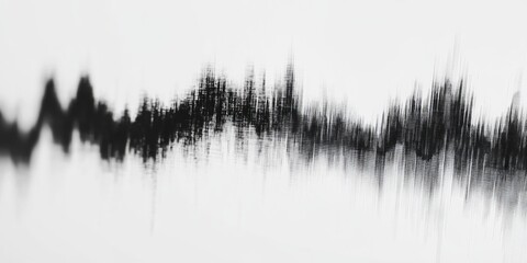 Black and White Forest Landscape