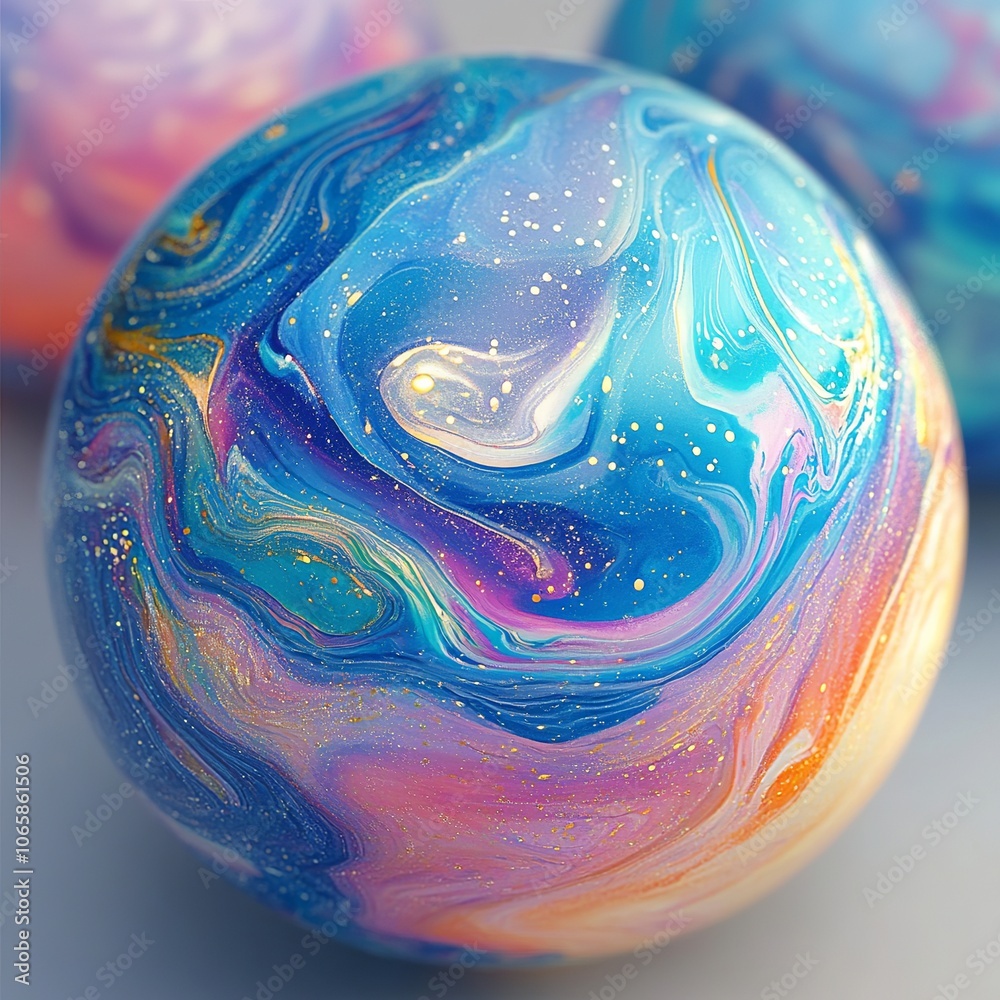 Canvas Prints magic planet colored texture