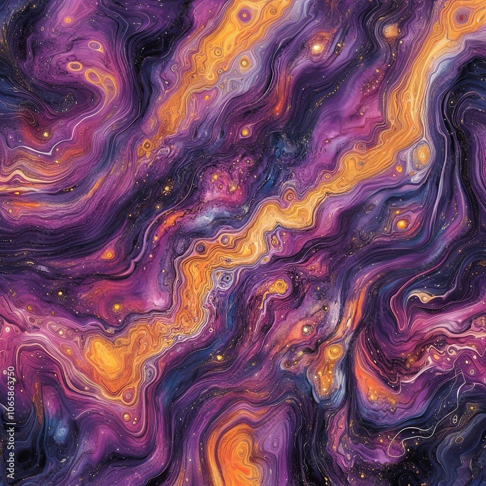 Canvas Prints square seamless texture- magic planet colored texture