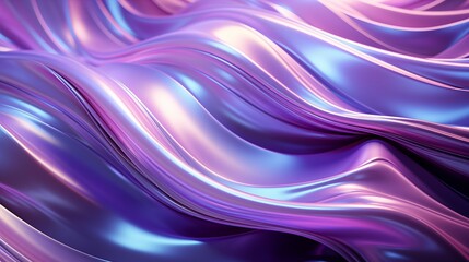 Obraz premium Neon-textured iridescent fabric with unique wrinkles, creating an eye-catching play of light and texture.