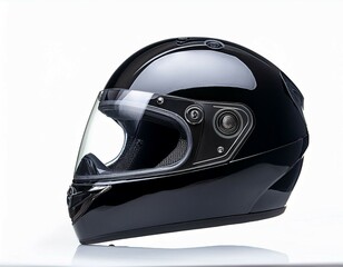 motorcycle helmet isolated on white