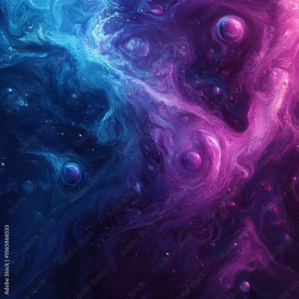 Canvas Prints square seamless texture- magic planet colored texture