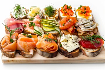 Danish Smørrebrød Platter Delight