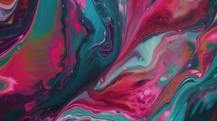 Fototapeta premium Colorful Abstract Swirl in Fluid Dynamics Art