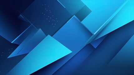 Fototapeta premium Abstract 3D Blue Geometric Shapes and Layers