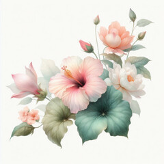 Obraz premium bouquet of pink lilies