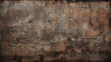 Obraz premium Textured Industrial Metal Wall with Rust and Patina