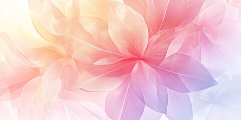 A light, gentle abstract background featuring soft floral shapes in pastel colors, creating a serene and calming atmosphere